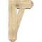 Ekena Millwork Traditional Craftsman Rough Sawn Bracket w/ Offset Brace, Douglas Fir, 8"W x 18"D x 30"H BKT0806X18X30TRA04RDF - alternate 2